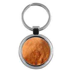 Annual Rings Tree Wood Key Chain (round) by artworkshop