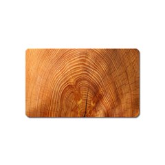 Annual Rings Tree Wood Magnet (name Card) by artworkshop