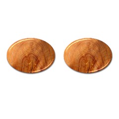 Annual Rings Tree Wood Cufflinks (oval) by artworkshop