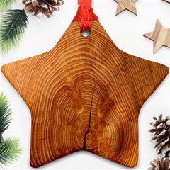 Annual Rings Tree Wood Star Ornament (two Sides) by artworkshop