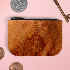 Annual Rings Tree Wood Mini Coin Purse by artworkshop