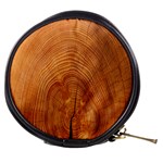 Annual Rings Tree Wood Mini Makeup Bag Front