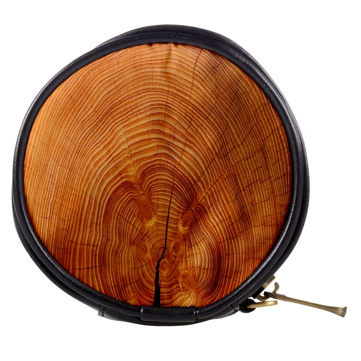 Annual Rings Tree Wood Mini Makeup Bag