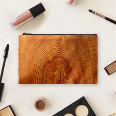 Annual Rings Tree Wood Cosmetic Bag (medium) by artworkshop