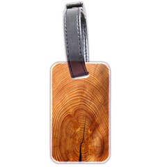 Annual Rings Tree Wood Luggage Tag (two Sides) by artworkshop