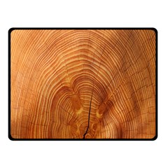 Annual Rings Tree Wood Fleece Blanket (small) by artworkshop