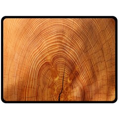 Annual Rings Tree Wood Fleece Blanket (large)  by artworkshop