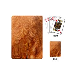 Annual Rings Tree Wood Playing Cards Single Design (mini) by artworkshop