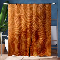 Annual Rings Tree Wood Shower Curtain 60  X 72  (medium)  by artworkshop