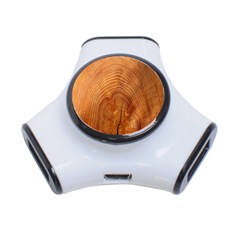 Annual Rings Tree Wood 3-port Usb Hub by artworkshop