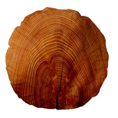 Annual Rings Tree Wood Large 18  Premium Round Cushions by artworkshop