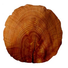 Annual Rings Tree Wood Large 18  Premium Flano Round Cushions by artworkshop