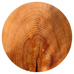 Annual Rings Tree Wood Round Trivet by artworkshop