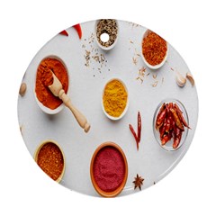 Masala Spices Food Ornament (Round)