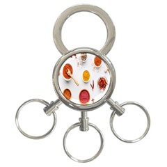 Masala Spices Food 3-Ring Key Chain