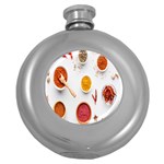 Masala Spices Food Round Hip Flask (5 oz) Front