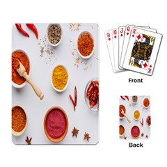 Masala Spices Food Playing Cards Single Design (rectangle)