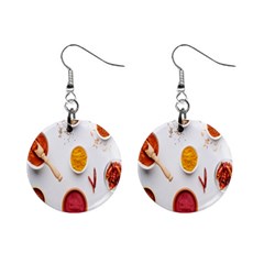 Masala Spices Food Mini Button Earrings by artworkshop