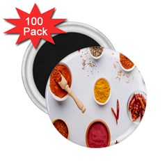 Masala Spices Food 2 25  Magnets (100 Pack)  by artworkshop