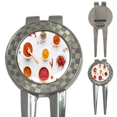 Masala Spices Food 3-in-1 Golf Divots by artworkshop