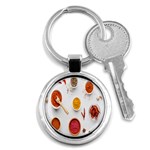 Masala Spices Food Key Chain (Round) Front