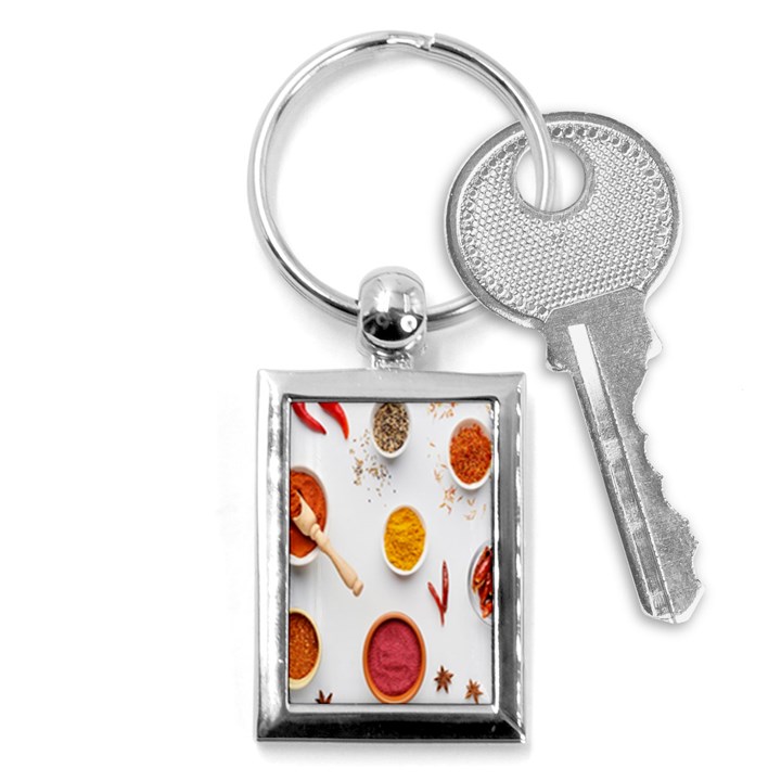 Masala Spices Food Key Chain (Rectangle)