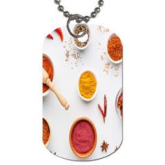 Masala Spices Food Dog Tag (two Sides) by artworkshop