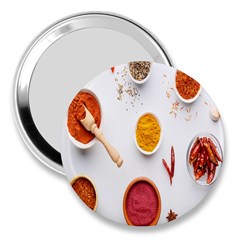 Masala Spices Food 3  Handbag Mirrors by artworkshop