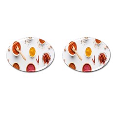 Masala Spices Food Cufflinks (oval) by artworkshop