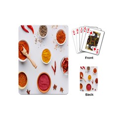 Masala Spices Food Playing Cards Single Design (mini) by artworkshop