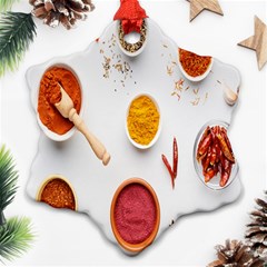 Masala Spices Food Snowflake Ornament (two Sides) by artworkshop