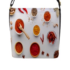 Masala Spices Food Flap Closure Messenger Bag (l) by artworkshop