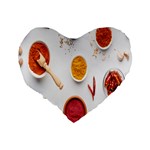 Masala Spices Food Standard 16  Premium Heart Shape Cushions Back