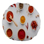 Masala Spices Food Large 18  Premium Flano Round Cushions Front