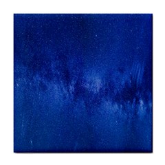 Milky Way Stars Night Sky Tile Coaster by artworkshop