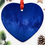 Milky Way Stars Night Sky Heart Ornament (Two Sides) Front