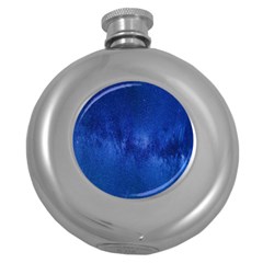 Milky Way Stars Night Sky Round Hip Flask (5 Oz) by artworkshop