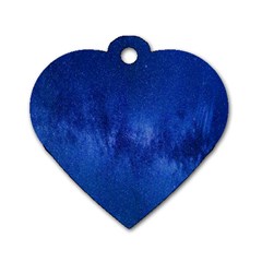 Milky Way Stars Night Sky Dog Tag Heart (one Side) by artworkshop