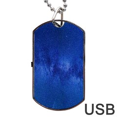 Milky Way Stars Night Sky Dog Tag Usb Flash (one Side) by artworkshop