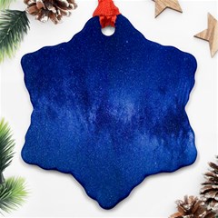 Milky Way Stars Night Sky Snowflake Ornament (two Sides) by artworkshop