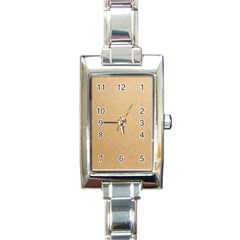 Paper Brown Rectangle Italian Charm Watch by artworkshop