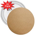 Paper Brown 3  Buttons (10 pack)  Front