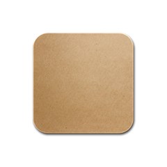 Paper Brown Rubber Square Coaster (4 Pack) by artworkshop