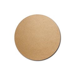 Paper Brown Rubber Round Coaster (4 Pack) by artworkshop