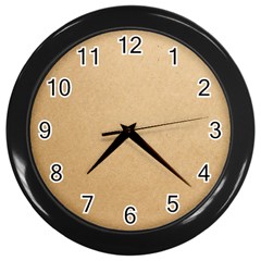 Paper Brown Wall Clock (black) by artworkshop