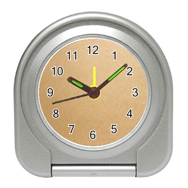 Paper Brown Travel Alarm Clock