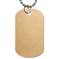 Paper Brown Dog Tag (one Side) by artworkshop