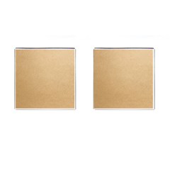 Paper Brown Cufflinks (square) by artworkshop