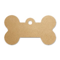 Paper Brown Dog Tag Bone (two Sides) by artworkshop