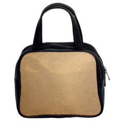 Paper Brown Classic Handbag (two Sides) by artworkshop